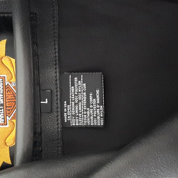 Harley Davidson Black Leather Jacket - Picture 10 of 10
